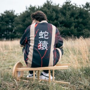 Snake Eat Monkey Kimono Jacket